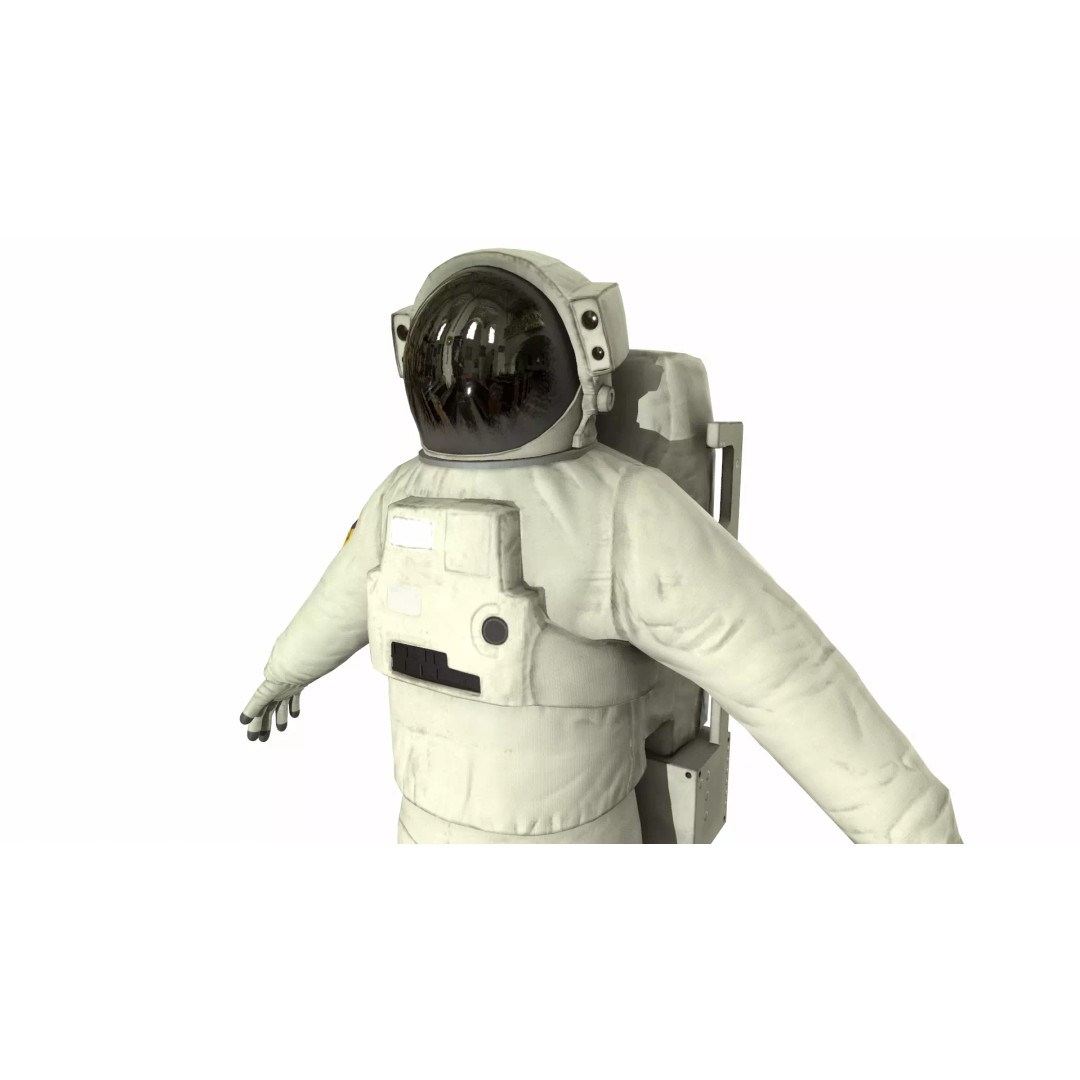 Generic Astronaut 3D Model – Low Poly Game Asset, PBR, FBX, OBJ - View 19