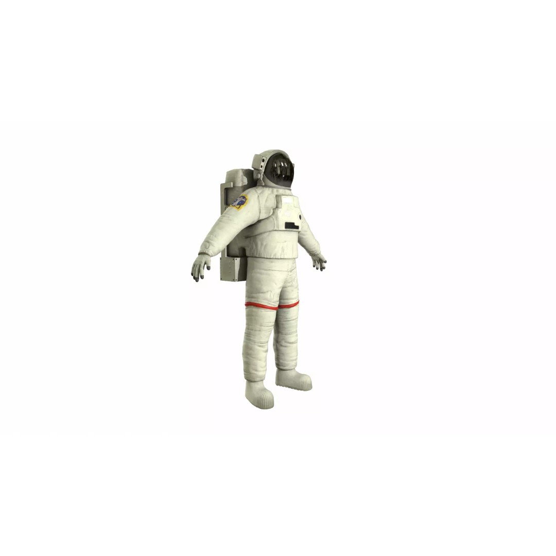 Generic Astronaut 3D Model – Low Poly Game Asset, PBR, FBX, OBJ - View 20