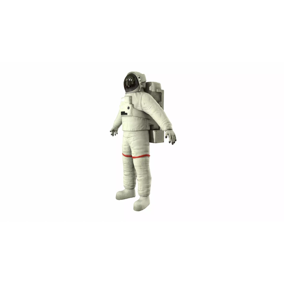 Generic Astronaut 3D Model – Low Poly Game Asset, PBR, FBX, OBJ - View 21