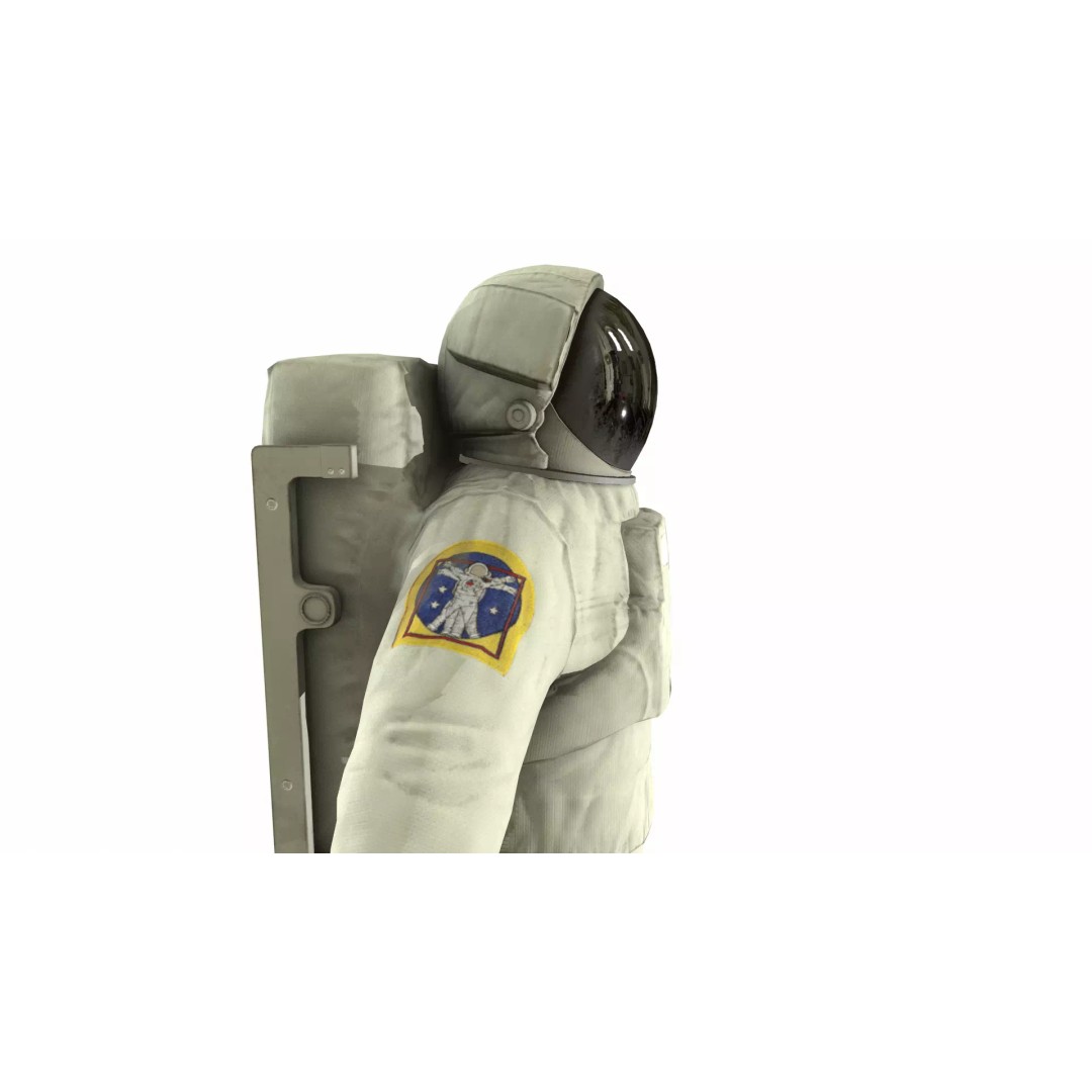 Generic Astronaut 3D Model – Low Poly Game Asset, PBR, FBX, OBJ - View 22
