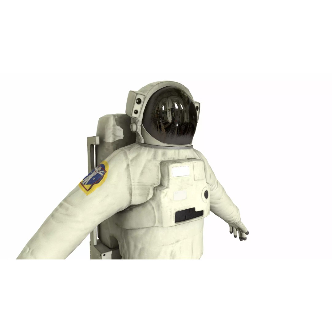Generic Astronaut 3D Model – Low Poly Game Asset, PBR, FBX, OBJ - View 23