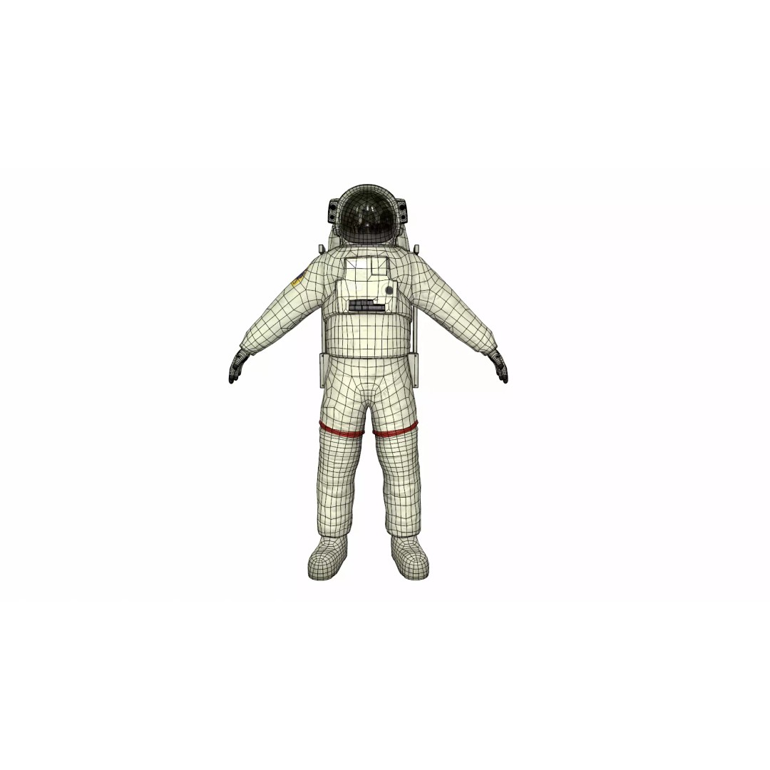 Generic Astronaut 3D Model – Low Poly Game Asset, PBR, FBX, OBJ - View 24