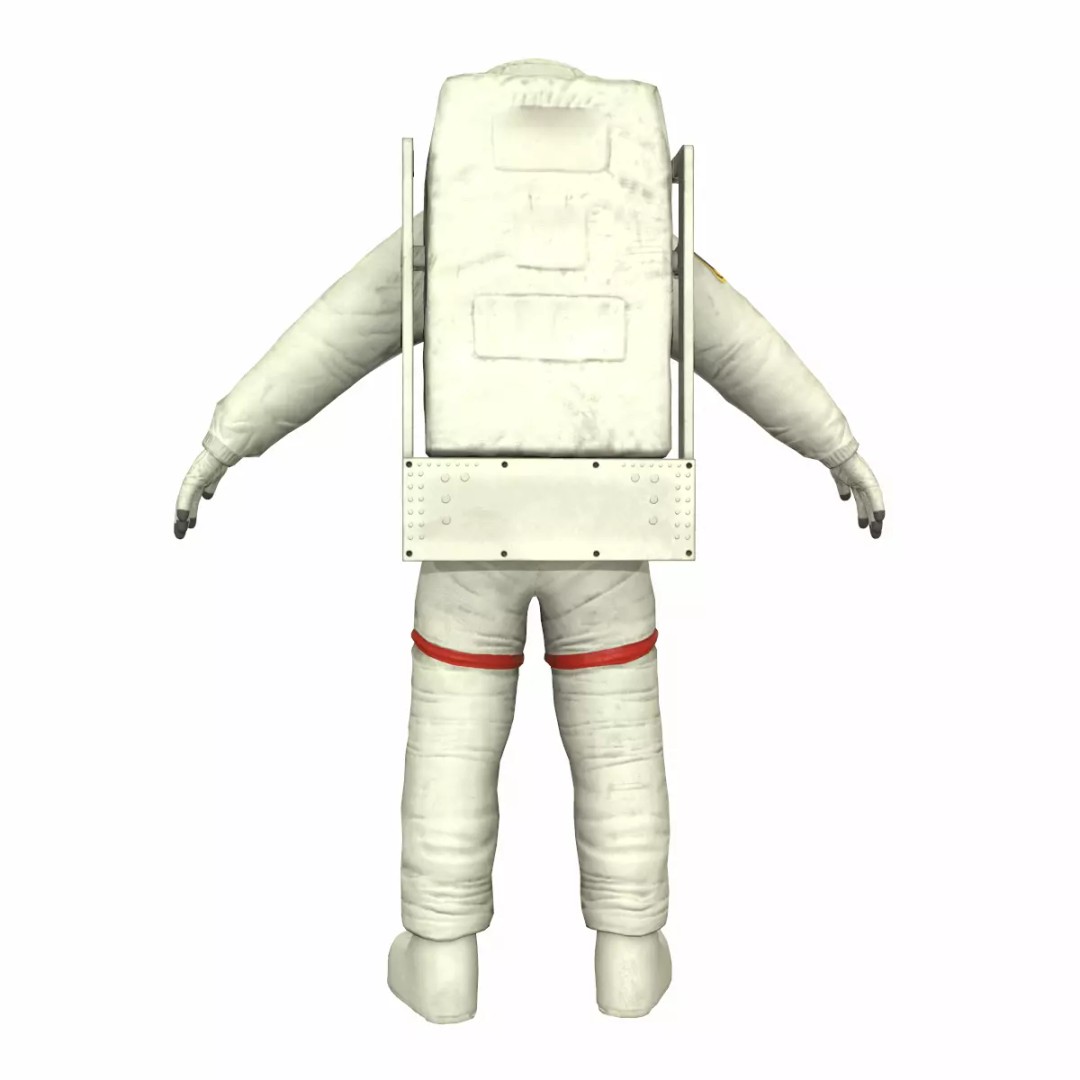 Generic Astronaut 3D Model – Low Poly Game Asset, PBR, FBX, OBJ - View 4