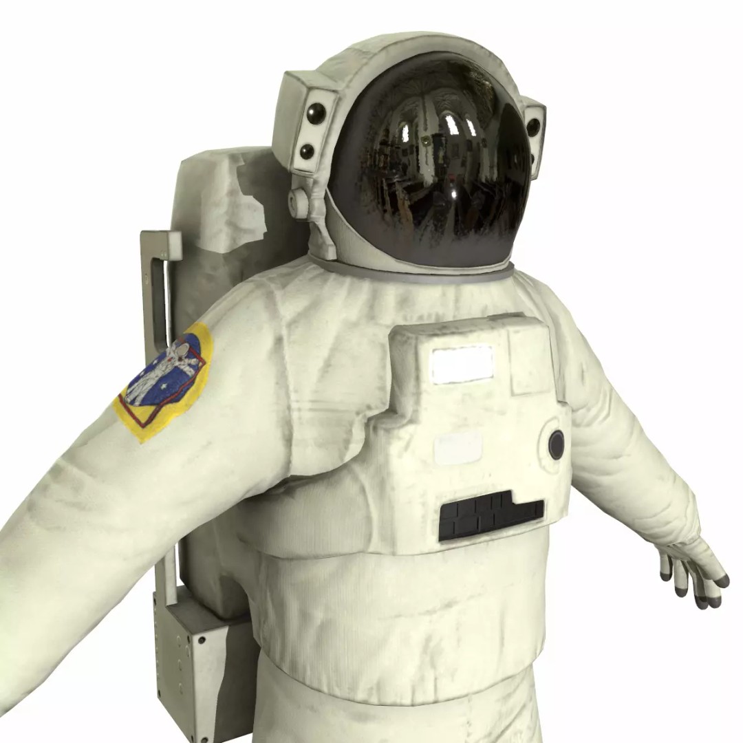 Generic Astronaut 3D Model – Low Poly Game Asset, PBR, FBX, OBJ - View 9