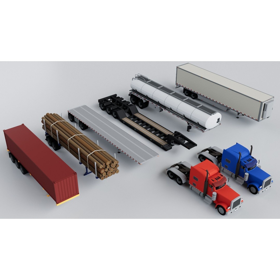150 Vehicles 3D Model – Game Ready Mega Pack, FBX, OBJ, Blender - View 15