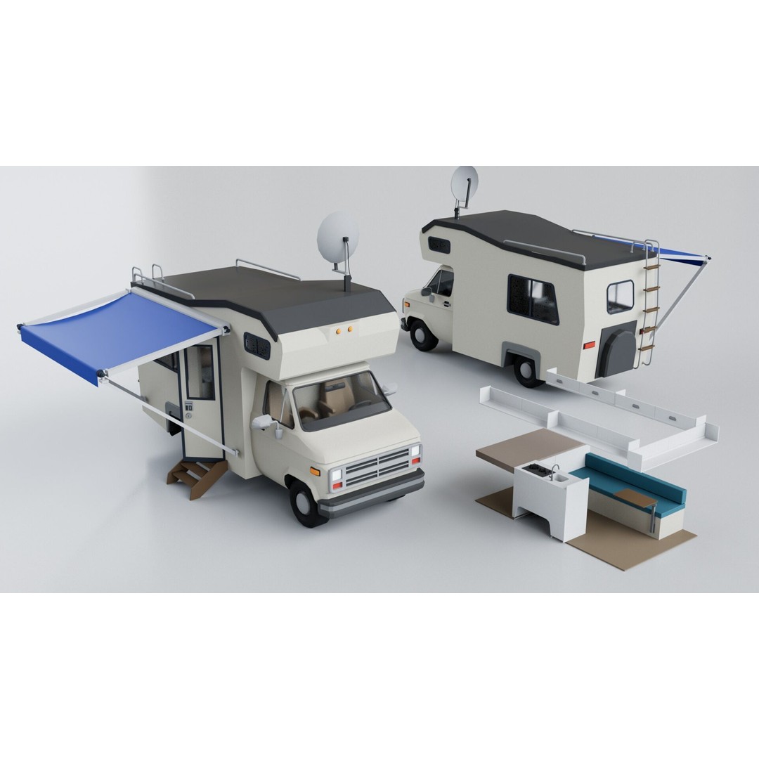 150 Vehicles 3D Model – Game Ready Mega Pack, FBX, OBJ, Blender - View 18