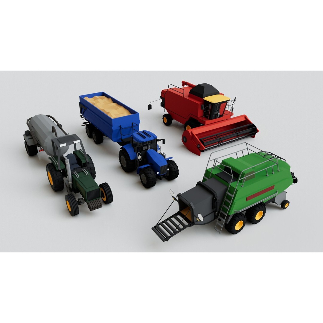 150 Vehicles 3D Model – Game Ready Mega Pack, FBX, OBJ, Blender - View 23