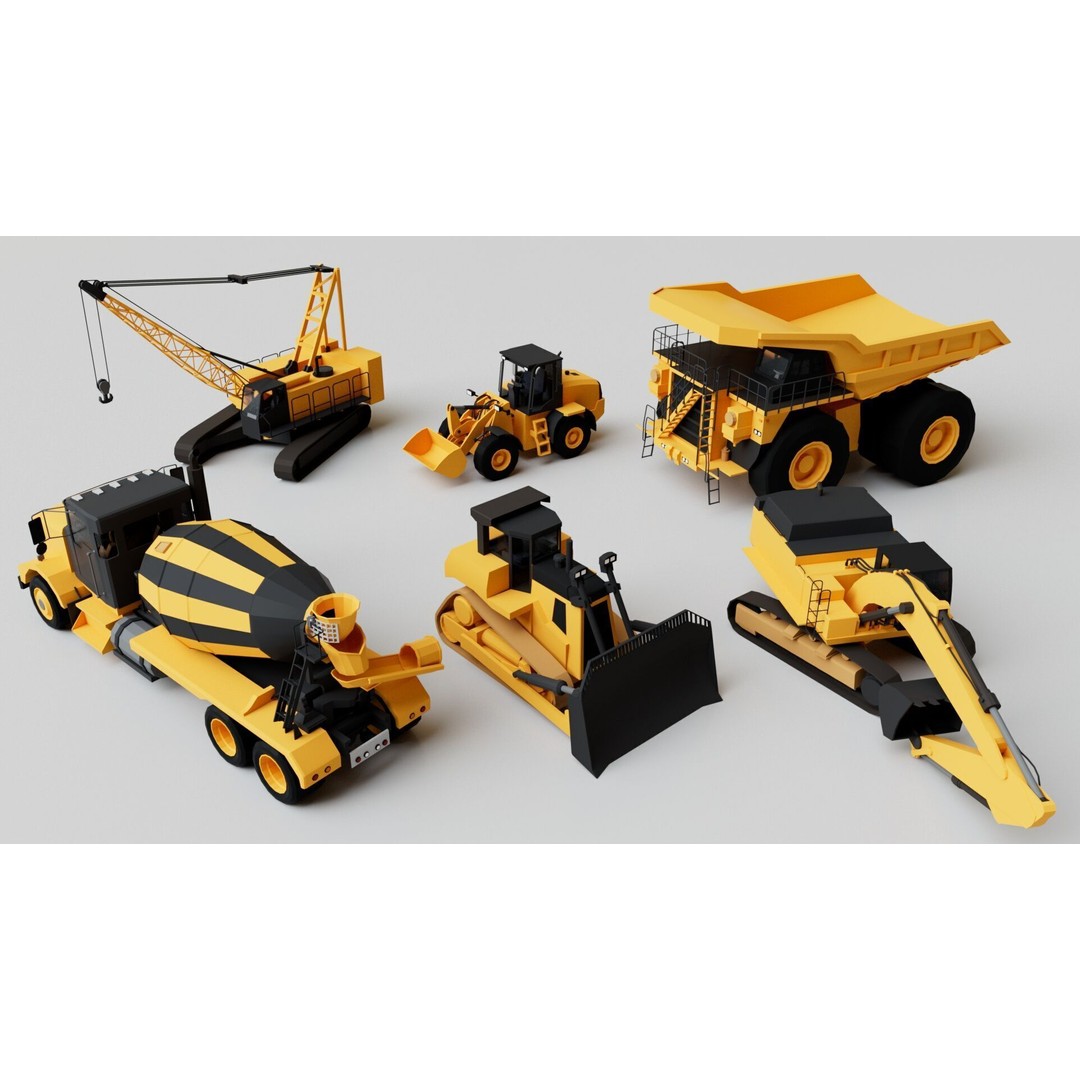 150 Vehicles 3D Model – Game Ready Mega Pack, FBX, OBJ, Blender - View 4