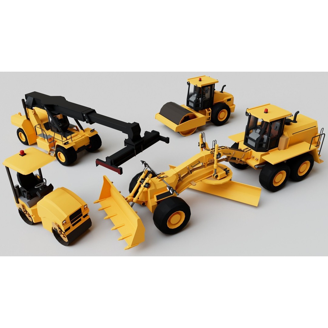150 Vehicles 3D Model – Game Ready Mega Pack, FBX, OBJ, Blender - View 5