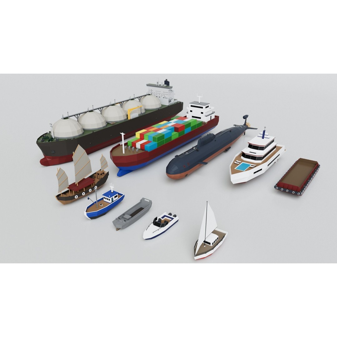 150 Vehicles 3D Model – Game Ready Mega Pack, FBX, OBJ, Blender - View 56