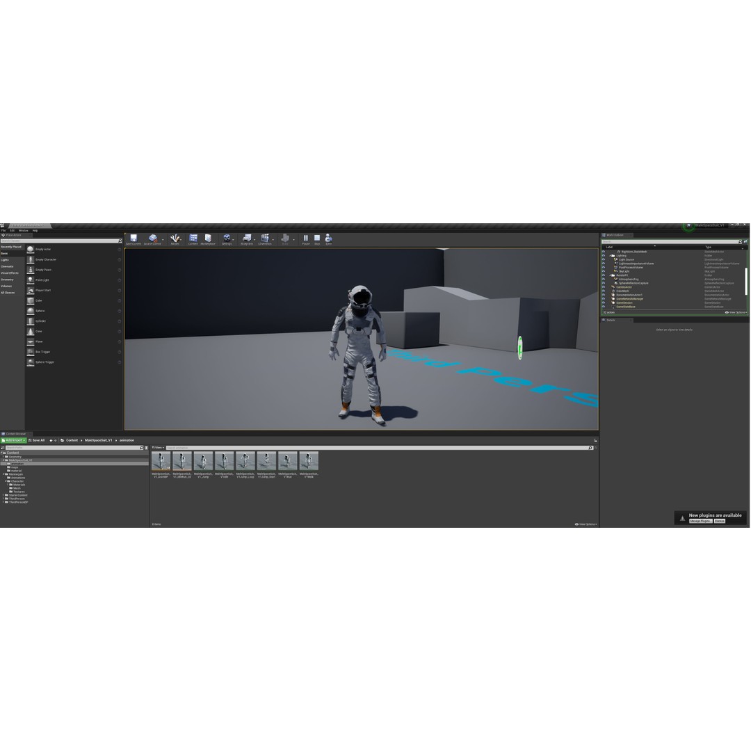 MX00 Male Space Suit 3D Model – Low Poly Game Ready, FBX, Rigged - View 18