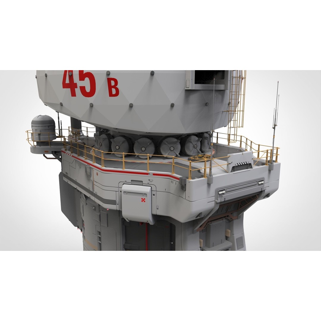 Sci-Fi Observation Post 3D Model – Detailed Exterior Design, FBX - View 18