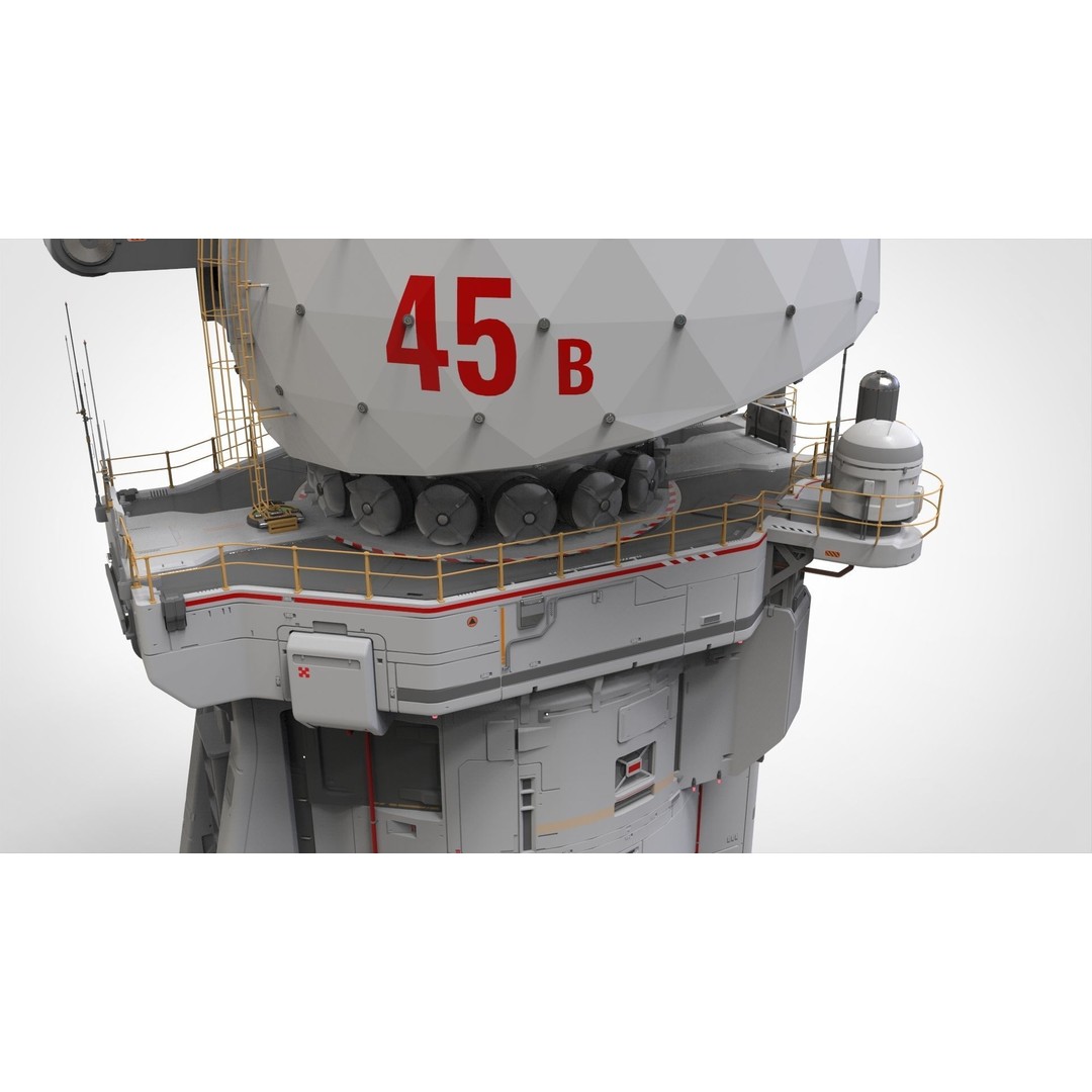 Sci-Fi Observation Post 3D Model – Detailed Exterior Design, FBX - View 22