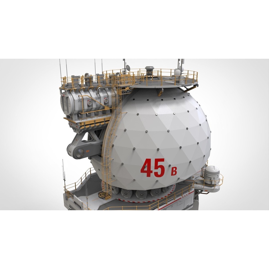 Sci-Fi Observation Post 3D Model – Detailed Exterior Design, FBX - View 23