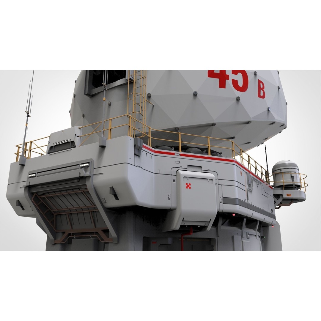 Sci-Fi Observation Post 3D Model – Detailed Exterior Design, FBX - View 29