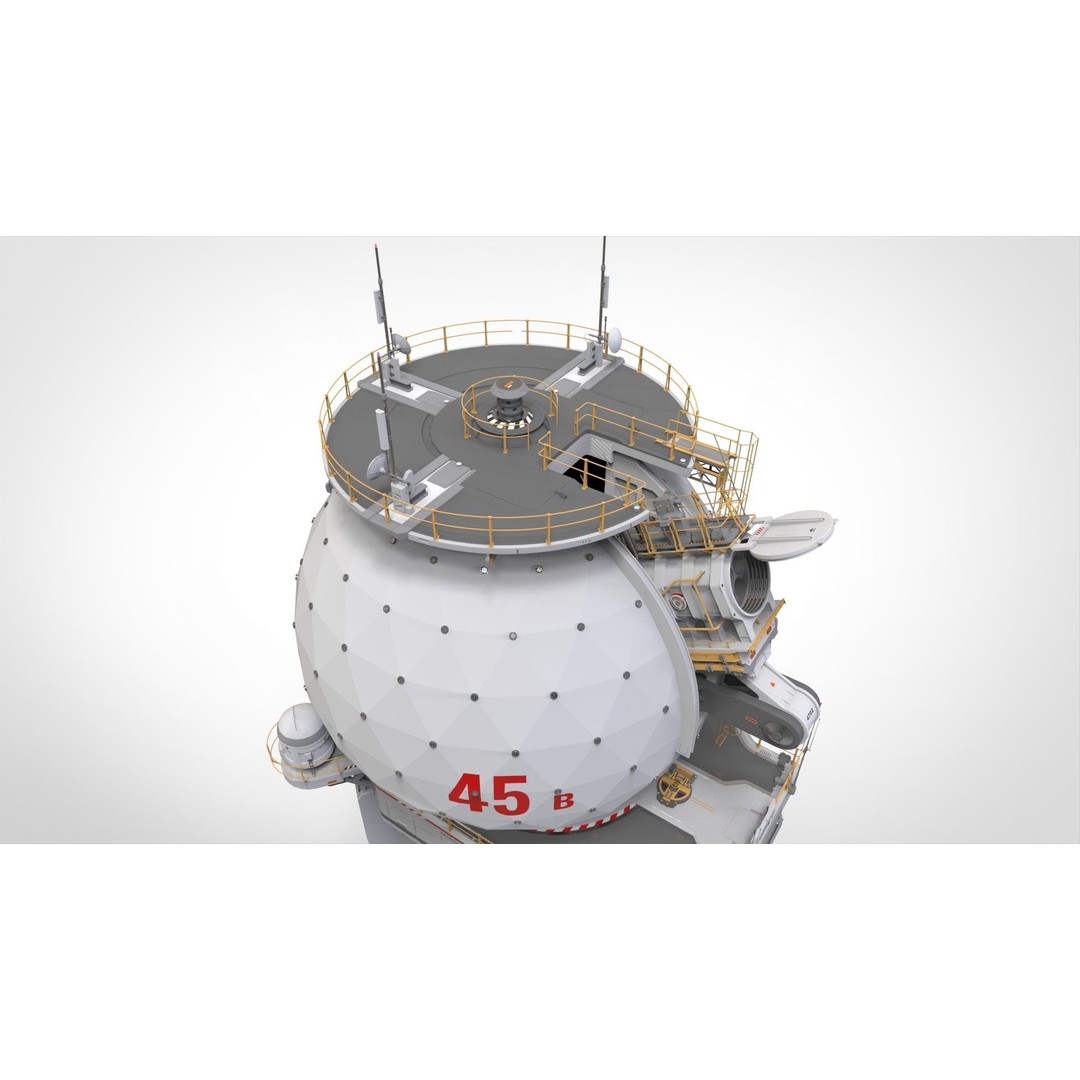 Sci-Fi Observation Post 3D Model – Detailed Exterior Design, FBX - View 38