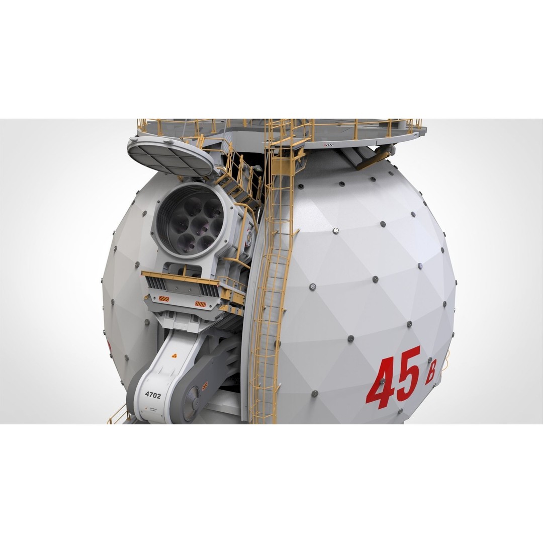 Sci-Fi Observation Post 3D Model – Detailed Exterior Design, FBX - View 40