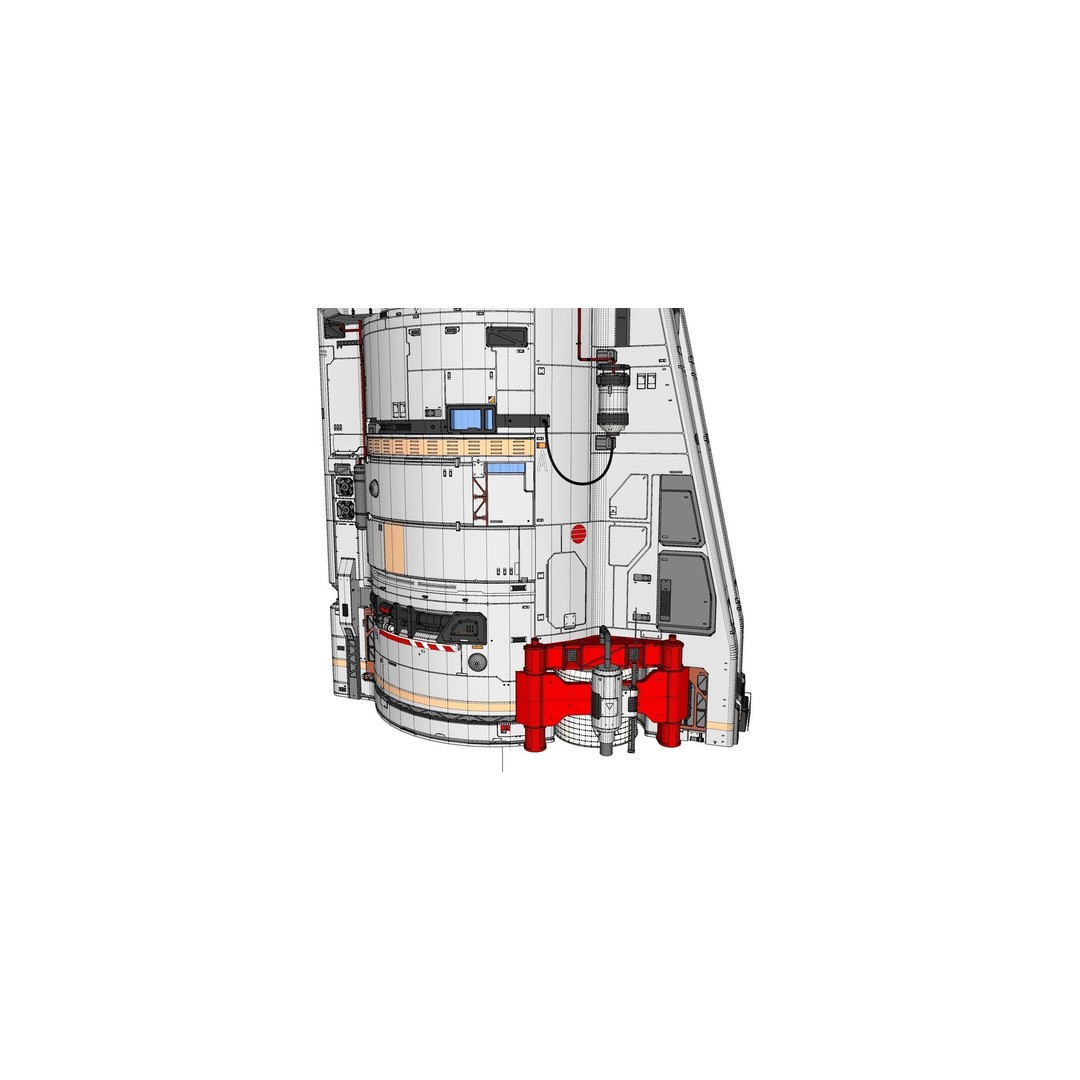 Sci-Fi Observation Post 3D Model – Detailed Exterior Design, FBX - View 43