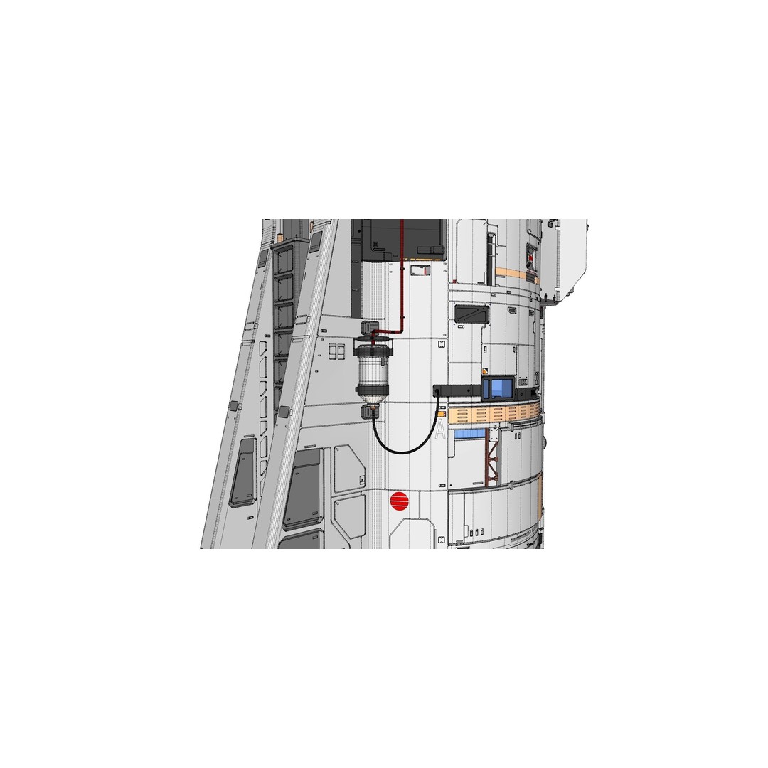 Sci-Fi Observation Post 3D Model – Detailed Exterior Design, FBX - View 44