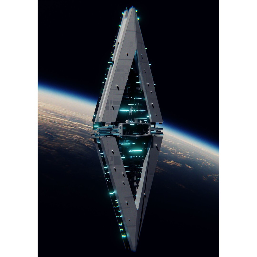 Sci-Fi Space Station 3D Model – Low Poly Game Asset, Blender, FBX - View 5