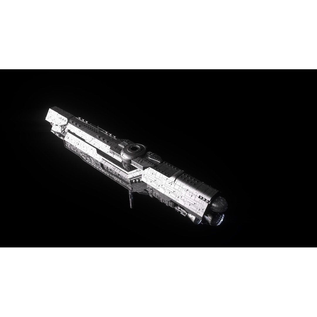 UNSC Infinity Super Carrier 3D Model – High Poly Sci-Fi Spaceship, FBX - View 12