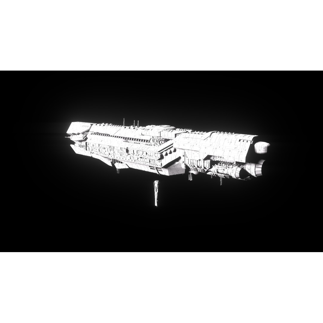 UNSC Infinity Super Carrier 3D Model – High Poly Sci-Fi Spaceship, FBX - View 15
