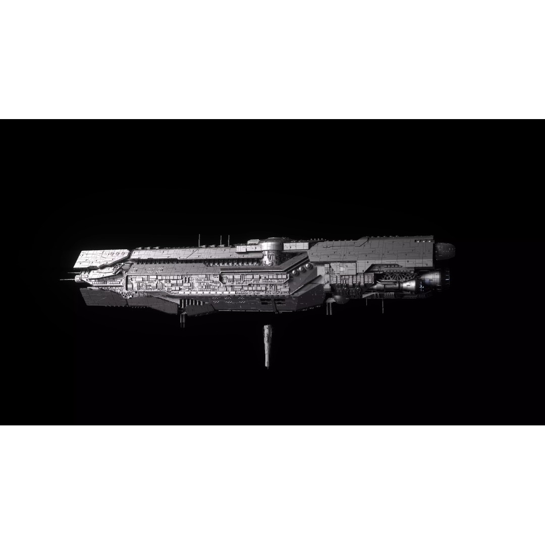 UNSC Infinity Super Carrier 3D Model – High Poly Sci-Fi Spaceship, FBX - View 2