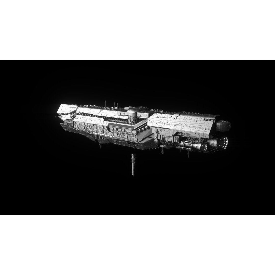 UNSC Infinity Super Carrier 3D Model – High Poly Sci-Fi Spaceship, FBX - View 29