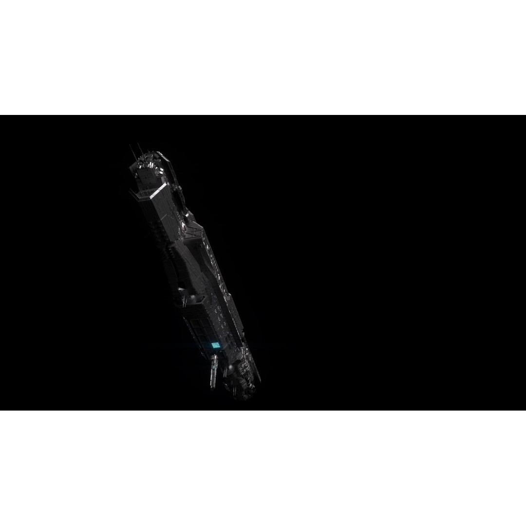 UNSC Infinity Super Carrier 3D Model – High Poly Sci-Fi Spaceship, FBX - View 3