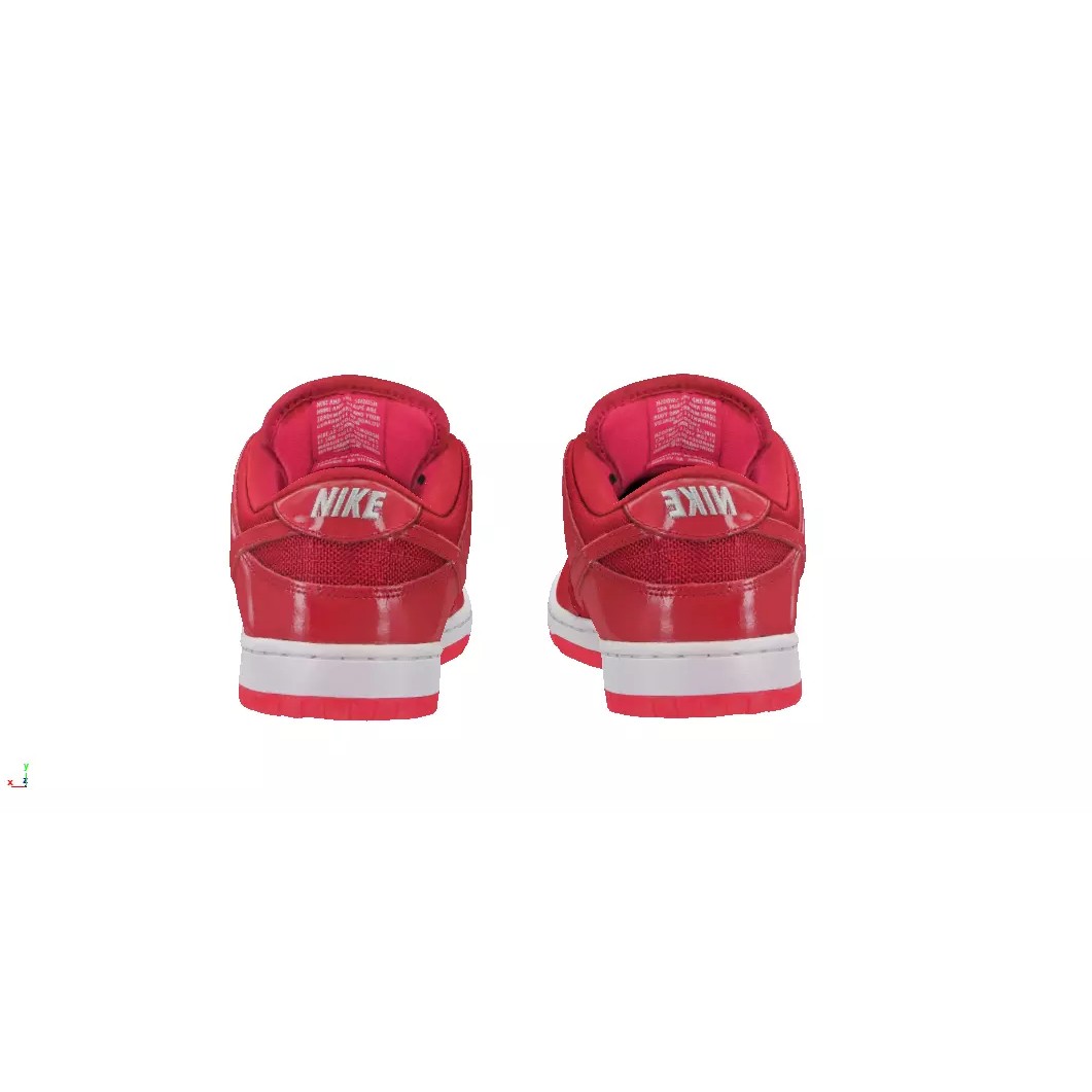 Nike Dunk SB Low 3D Model – Low Poly Game Asset, FBX, OBJ - View 4
