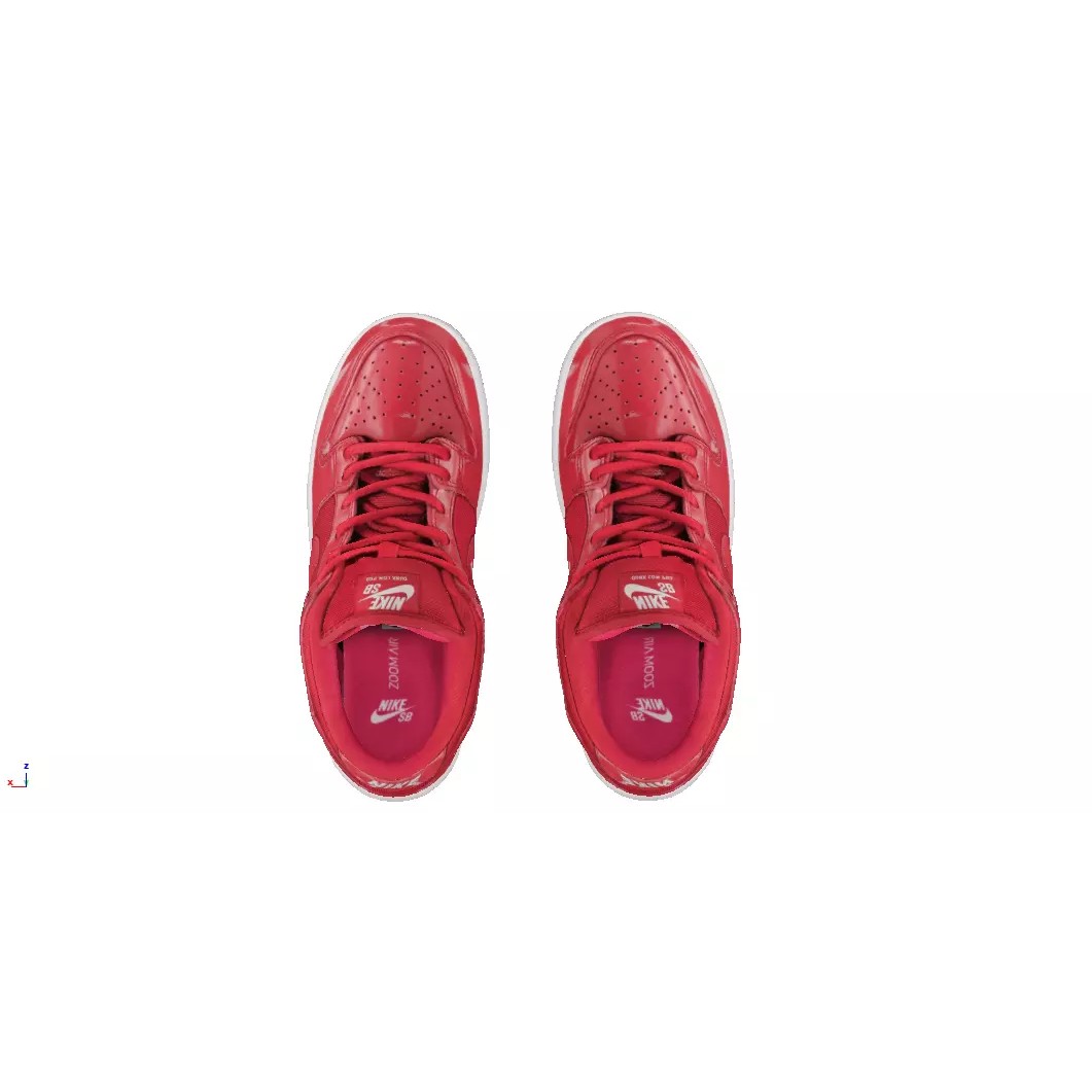 Nike Dunk SB Low 3D Model – Low Poly Game Asset, FBX, OBJ - View 5