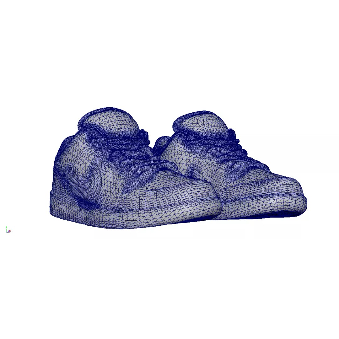 Nike Dunk SB Low 3D Model – Low Poly Game Asset, FBX, OBJ - View 8