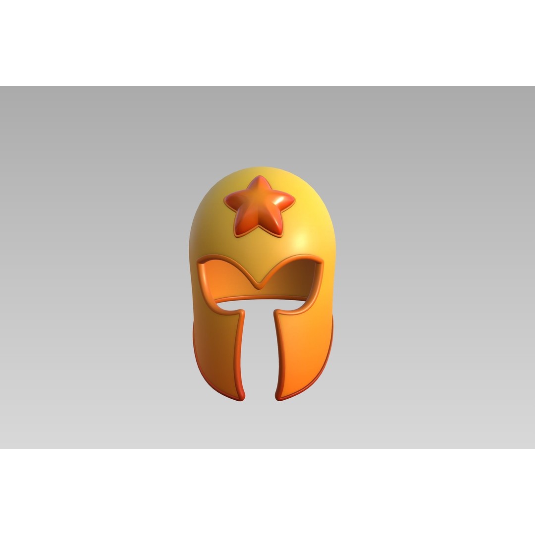 Star Helmet 3D Model – Military Armor Prop, PBR Textures, FBX - View 13
