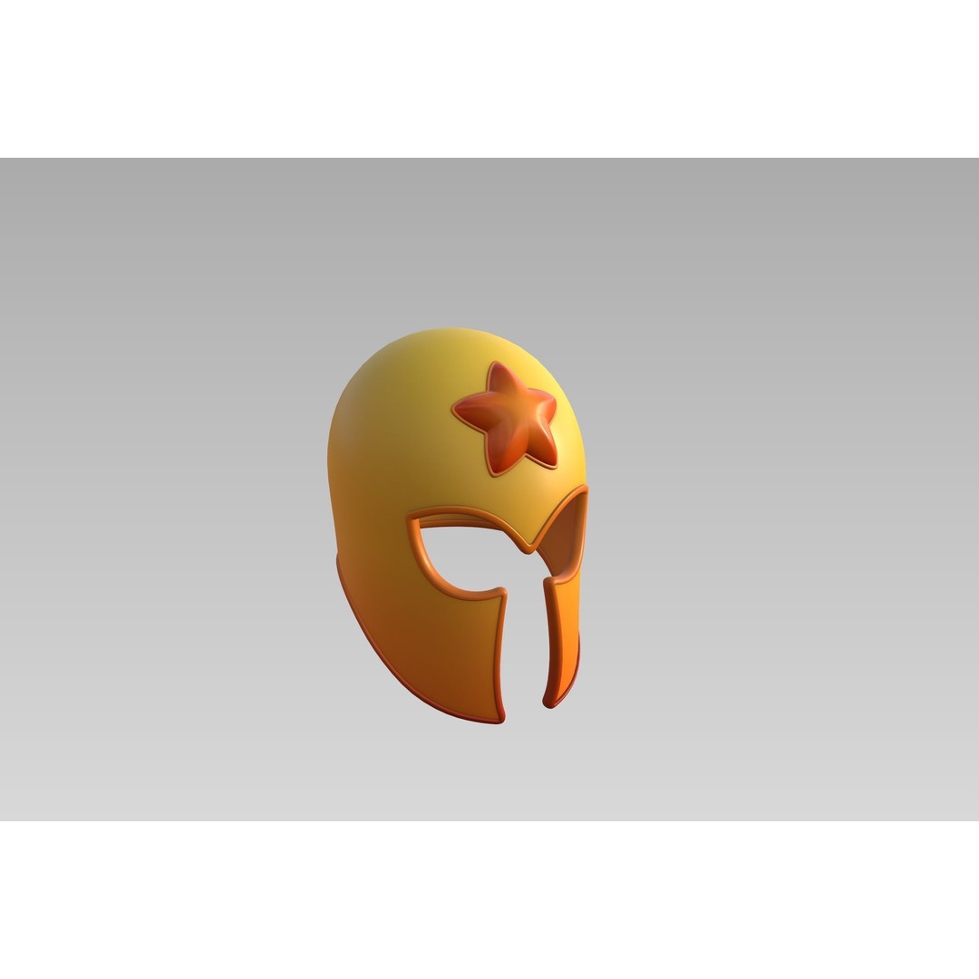 Star Helmet 3D Model – Military Armor Prop, PBR Textures, FBX - View 14