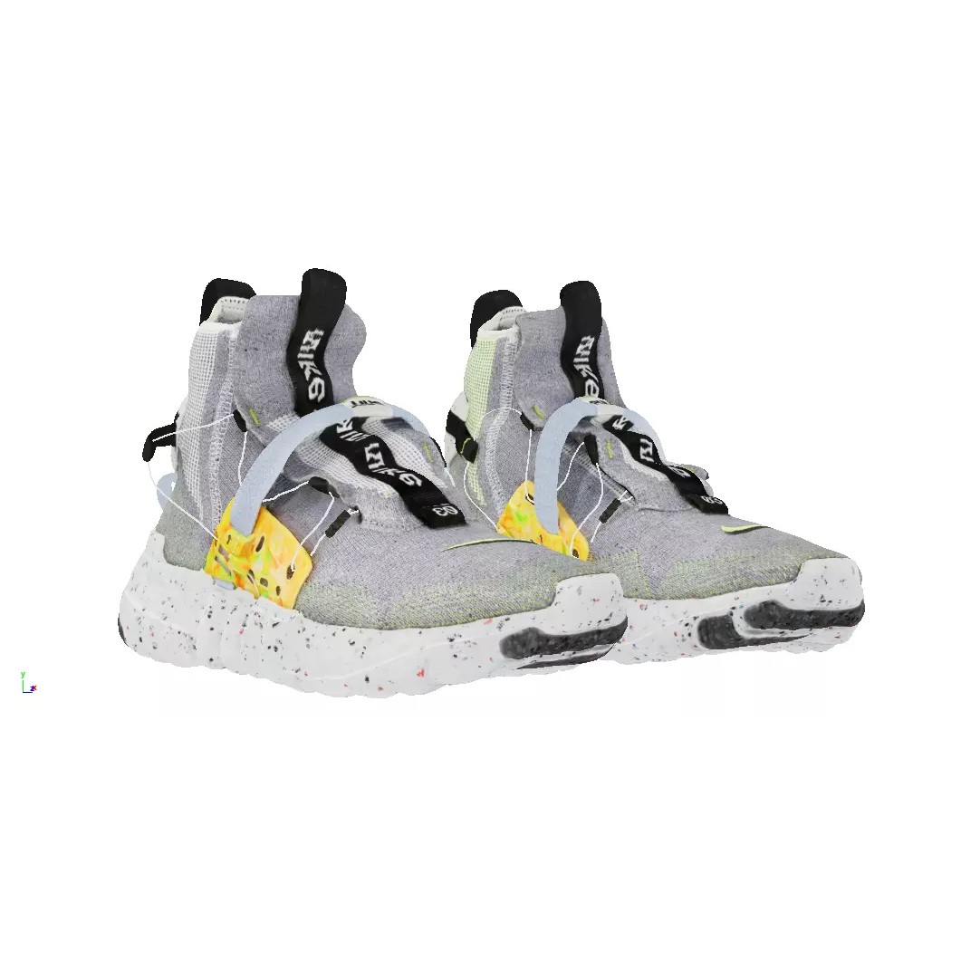 Cyberpunk Sneaker 3D Model – Low Poly Fashion Footwear, FBX - View 2