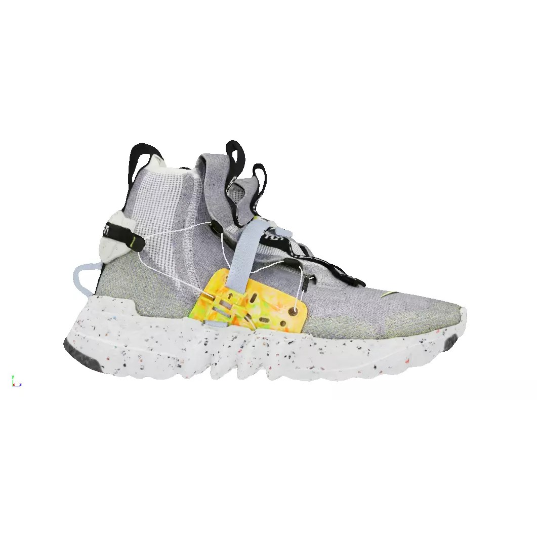 Cyberpunk Sneaker 3D Model – Low Poly Fashion Footwear, FBX - View 3