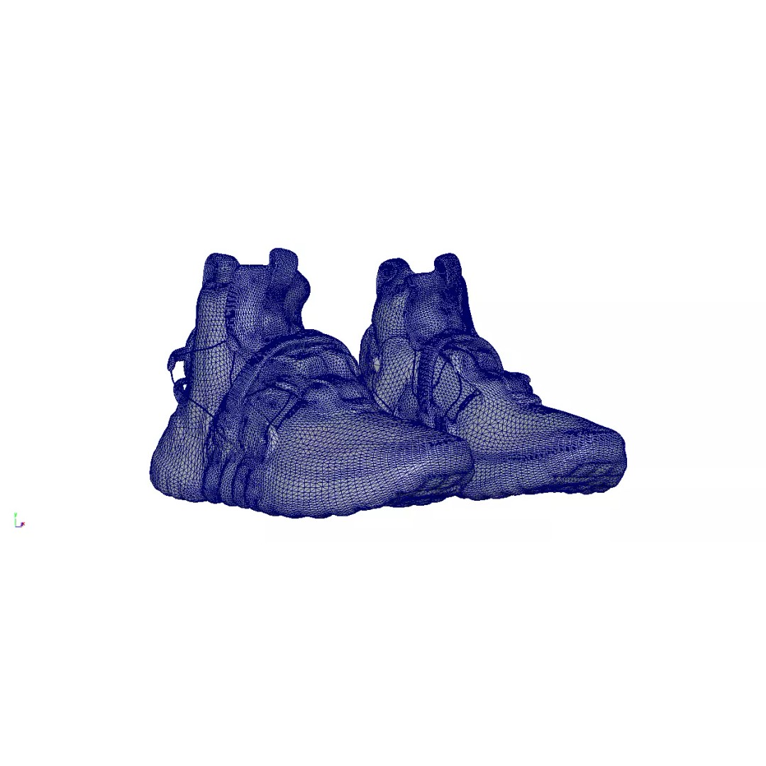 Cyberpunk Sneaker 3D Model – Low Poly Fashion Footwear, FBX - View 7