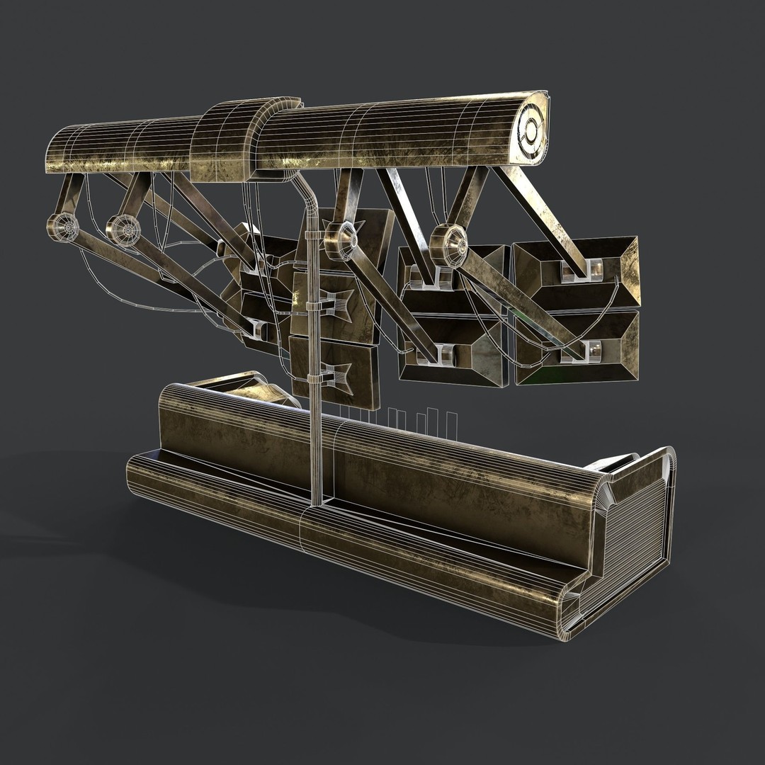 Sci-Fi Console Computer 3D Model – Low Poly Game Asset, FBX, Blender