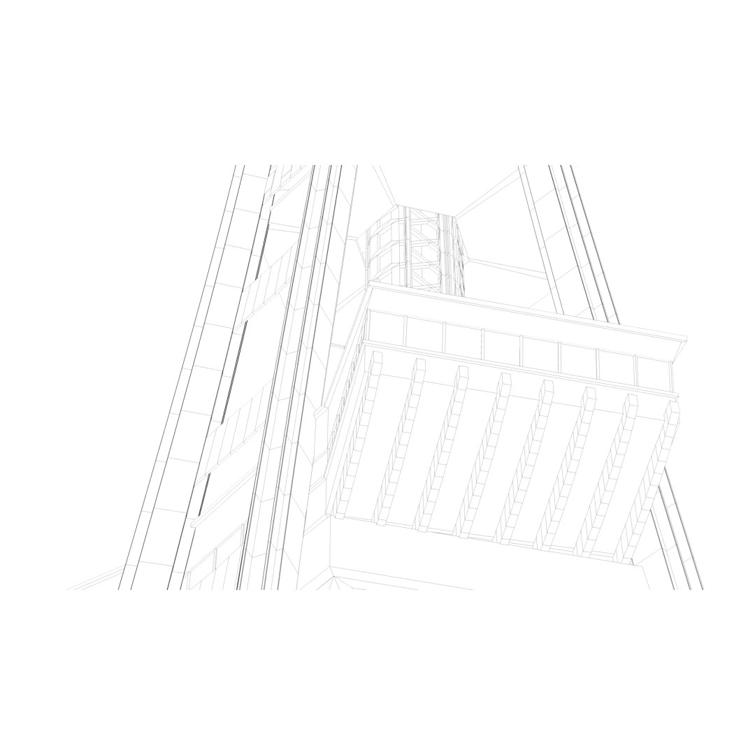 Space Needle 3D Model – Detailed Landmark Asset for Archviz, FBX, Blender - View 14