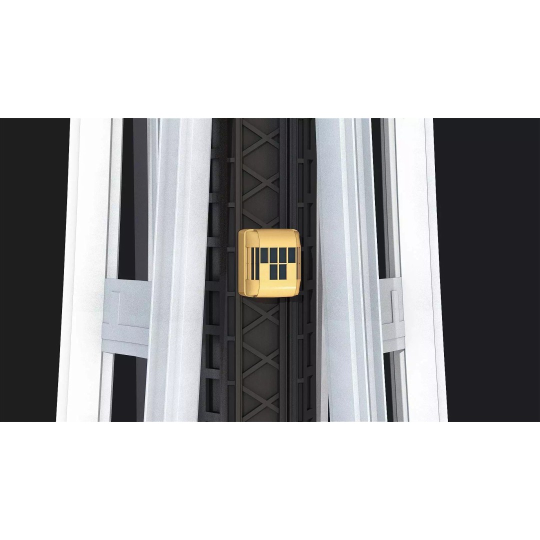 Space Needle 3D Model – Detailed Landmark Asset for Archviz, FBX, Blender - View 8