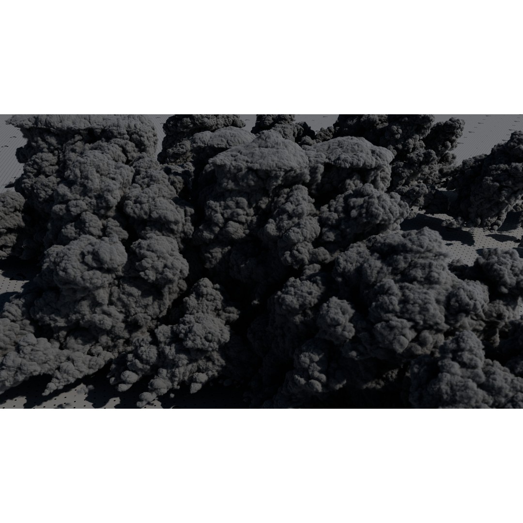 Cumulonimbus Cloud Field 3D Model – Ultra-High Resolution VDBs for Realistic Skies - View 11