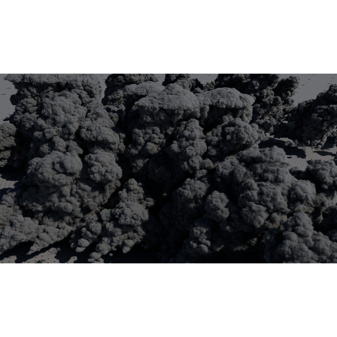 Cumulonimbus Cloud Field 3D Model – Ultra-High Resolution VDBs for Realistic Skies - View 12