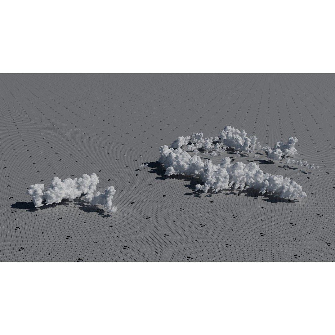 Cumulonimbus Cloud Field 3D Model – Ultra-High Resolution VDBs for Realistic Skies - View 5