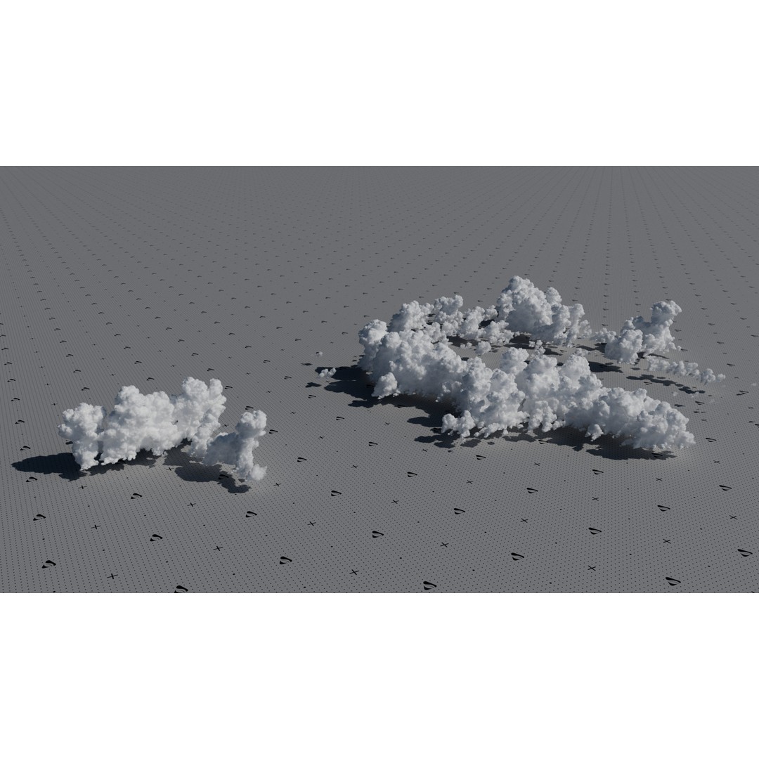 Cumulonimbus Cloud Field 3D Model – Ultra-High Resolution VDBs for Realistic Skies - View 6