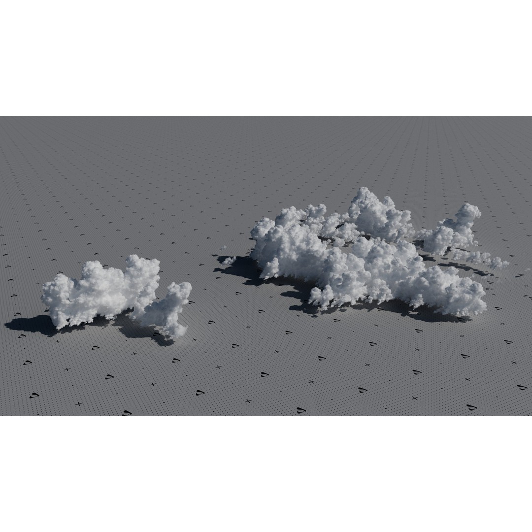 Cumulonimbus Cloud Field 3D Model – Ultra-High Resolution VDBs for Realistic Skies - View 7