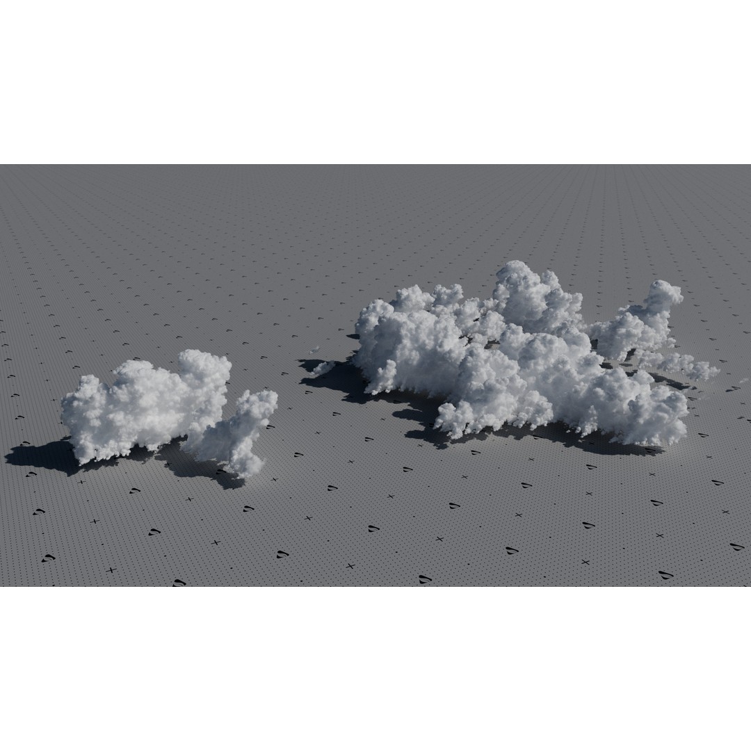 Cumulonimbus Cloud Field 3D Model – Ultra-High Resolution VDBs for Realistic Skies - View 8