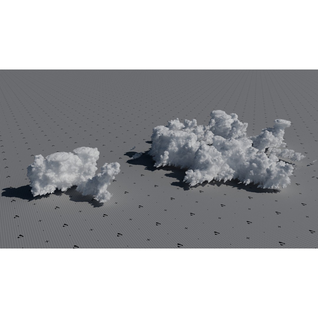 Cumulonimbus Cloud Field 3D Model – Ultra-High Resolution VDBs for Realistic Skies - View 9