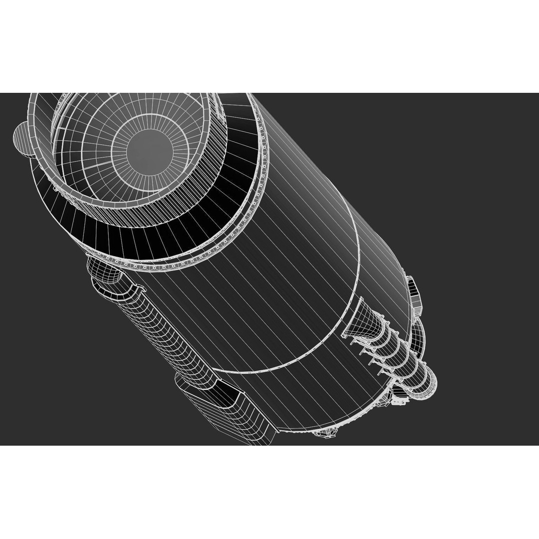 Atlas V Rocket 3D Model – High Poly PBR Space Asset, FBX, Blender