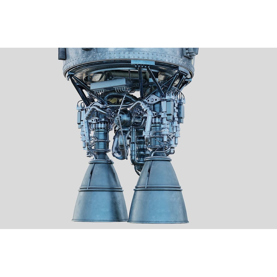 Atlas V Rocket 3D Model – High Poly PBR Space Asset, FBX, Blender - View 10