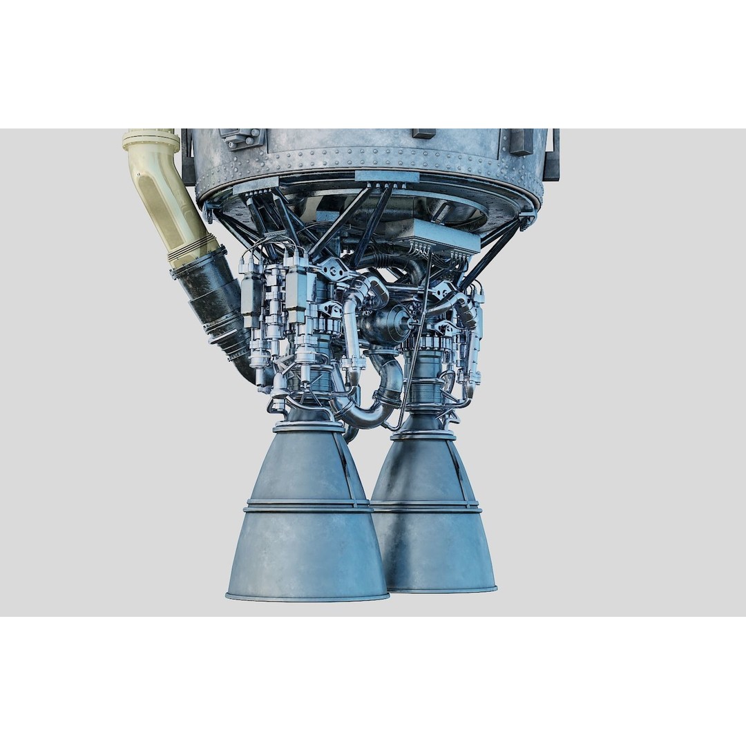 Atlas V Rocket 3D Model – High Poly PBR Space Asset, FBX, Blender - View 11